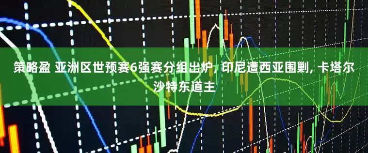 策略盈 亚洲区世预赛6强赛分组出炉, 印尼遭西亚围剿, 卡塔尔沙特东道主