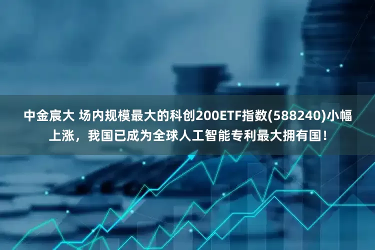 中金宸大 场内规模最大的科创200ETF指数(588240)小幅上涨，我国已成为全球人工智能专利最大拥有国！
